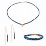 Cadeaux - Collier, bracelet et boucles d'oreilles Lumia en pierres Lapis-lazuli - SLOYA