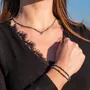 Cadeaux - Collier, bracelet et boucles d'oreilles Lumia en pierres Turquoise Africaine - SLOYA
