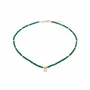 Cadeaux - Collier, bracelet et boucles d'oreilles Lumia en pierres Malachite - SLOYA