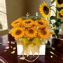 Décorations florales - Bouquet de bougies parfumées au tournesol - WIRAWIRI