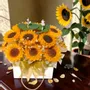Décorations florales - Bouquet de bougies parfumées au tournesol - WIRAWIRI