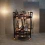 Trolleys - Crossroads Bar Cart Handmade by Porus Studio - PORUS STUDIO