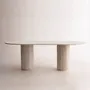 Tables Salle à Manger - Table Aïda en travertin naturel - DESIGN TRIP