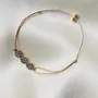 Bijoux - Bracelet pavage diamants noirs- Jasmine Trio - SOPHIE DESCHAMPS BIJOUX