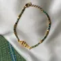 Jewelry - Turquoise and fish bracelet - Sardina stone - SOPHIE DESCHAMPS BIJOUX