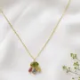 Bijoux - Collier chaine et pendentif tourmaline-Samode - SOPHIE DESCHAMPS BIJOUX