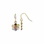 Bijoux - Boucle d'oreille fleur tourmaline-Noblesse - SOPHIE DESCHAMPS BIJOUX