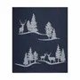 Fabrics - Babele recycled-cotton trees and deer throw - SOFIA TOSCANO
