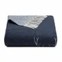 Fabrics - Babele recycled-cotton trees and deer throw - SOFIA TOSCANO