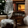 Fabrics - Babele recycled-cotton Christmas ruffle throw - SOFIA TOSCANO