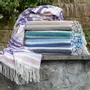 Fabrics - Super Soft Babele Stripe recycled-cotton throw - SOFIA TOSCANO