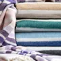 Fabrics - Super Soft Babele Stripe recycled-cotton throw - SOFIA TOSCANO