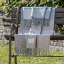 Fabrics - Tavola Check linen throw - SOFIA TOSCANO