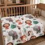 Throw blankets - Baby blanket — Forest animals - SOFIA TOSCANO