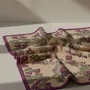 Fabrics - Floral boiled-wool blanket - SOFIA TOSCANO