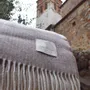 Fabrics - Nitra 100 recycled wool and cashmere throw - SOFIA TOSCANO