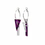 Jewelry - TIKA COMPO GLITTER Purple Earrings - TELLMEE
