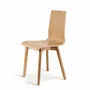 Chaises pour collectivités - Chaise minimaliste LUKA W en chêne - DELTA