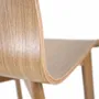 Chaises pour collectivités - Chaise minimaliste LUKA W en chêne - DELTA