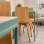 Chaises pour collectivités - Chaise minimaliste LUKA W en chêne - DELTA