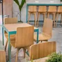 Chaises pour collectivités - Chaise minimaliste LUKA W en chêne - DELTA