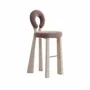 Chairs - Mary II Bar Chair with Upholstered Legs Handmade By Ottiu - OTTIU