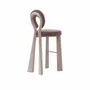 Chairs - Mary II Bar Chair with Upholstered Legs Handmade By Ottiu - OTTIU