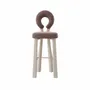 Chairs - Mary II Bar Chair with Wood or Lacquered legs Handmade By Ottiu - OTTIU