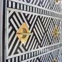 Commodes - Monochrome Chest of Drawers by House of Jaipur - HOUSE OF JAIPUR