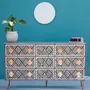 Commodes - Monochrome Chest of Drawers by House of Jaipur - HOUSE OF JAIPUR