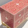 Commodes - Mini-commode rouge - HOUSE OF JAIPUR