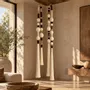 Decorative objects - Grand Horizon Totem: Handmade Monumental Textile Installation Suspende - SARMAL DESIGN