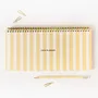 Papeterie bureau - Fabrique Deskplanner Stripes Yellow - A-JOURNAL