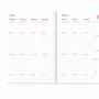 Papeterie bureau - A-Journal Diary Spiral - Organiser 2027 - Pink Red - A-JOURNAL