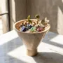 Design objects - Beige travertine bowl - SAGIT