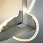 Ceiling lights - Natural Shape Concrete Ceiling Lamp with Light Tube - CASE STUDIOS