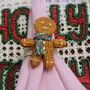 Platter and bowls - Gingerbread Man Napkin Ring - CORO CORA