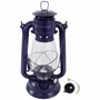 Outdoor table lamps - Dark blue hurricane lantern 12", burning time 24h - TRADE WINDS