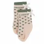 Children's fashion - Bamboo heart baby socks "Frimousse à croquer" Verdigris 6-18M - BB&CO