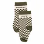 Children's fashion - Bamboo checkerboard baby socks "Bourreau des cœurs" Fern 6-18M - BB&CO
