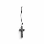 Jewelry - Bog Oak Pendant – Cross, 45x25x6 mm – Black Oak Cross Necklace - GLASS4CANDLES