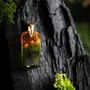 Jewelry - Baltic Amber & Resin Pendant – Rectangle, 38x18x6 mm – Emerald Reverie - GLASS4CANDLES