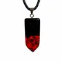 Jewelry - Bog Oak & Baltic Amber Pendant – Rectangle – Baltic Ember Vanguard - GLASS4CANDLES