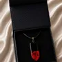 Jewelry - Bog Oak & Baltic Amber Pendant – Rectangle – Baltic Ember Vanguard - GLASS4CANDLES