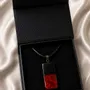 Jewelry - Bog Oak & Baltic Amber Pendant – Rectangle – Baltic Ember Monolith - GLASS4CANDLES