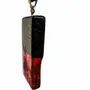 Jewelry - Bog Oak & Amber Pendant – Rectangle, 40x20x6 mm – Fuchsia Monolith Bar - GLASS4CANDLES