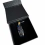 Jewelry - Bog Oak & Resin Pendant Necklace – Drop – Blue Droplet / Pear - GLASS4CANDLES