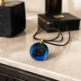 Jewelry - Bog Oak & Resin Pendant Necklace – Round, 39x38x6 mm - GLASS4CANDLES