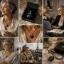 Jewelry - Bog Oak & Resin Pendant Necklace – Round, 39x38x6 mm - GLASS4CANDLES