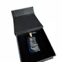 Jewelry - Bog Oak & Resin Pendant Necklace – Rectangle – Blue Peaked Rectangle - GLASS4CANDLES